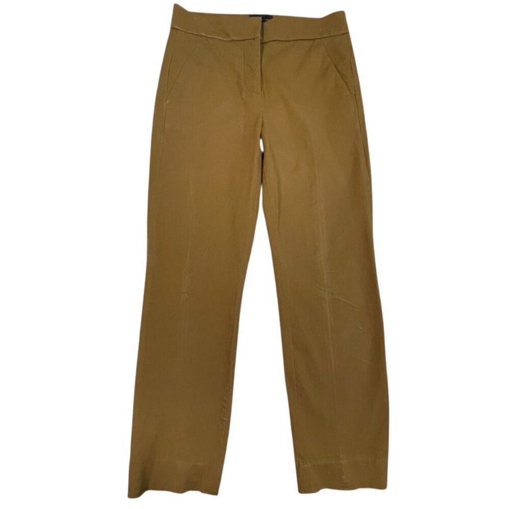J.Crew Remi Bi-Stretch Straight Leg Pants Size 2 Golden Brandy